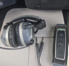 Bezprzewodowy zestaw słuchawkowy lotniczy Lightspeed Tango ANR z Bluetooth – Podwójna wtyczka GA