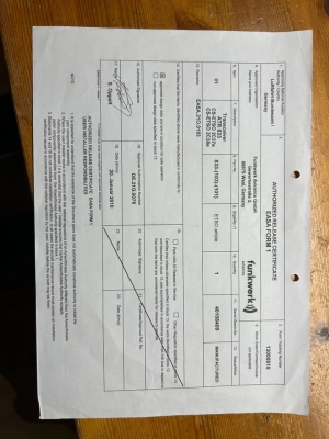 Radio ATR 833 z formularzem EASA 1